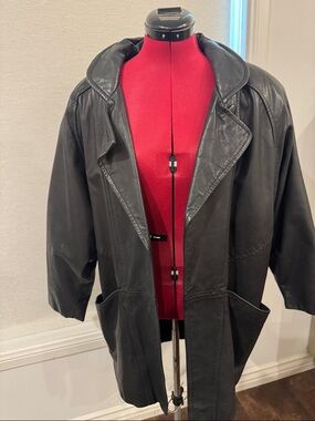 Vintage Black Leather Jacket